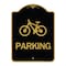 Signmission D4-3 Bicycle Parking Bicycle Parking, Black & Gold Aluminum Sign, 18" x 24", BG-1824-24199 A-DES-BG-1824-24199 - alternate 1